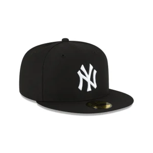 NEW ERA 59FIFTY MLB NY YANKEES GORRA CERRADA CLASICA NEGRA LOGO BLANCO