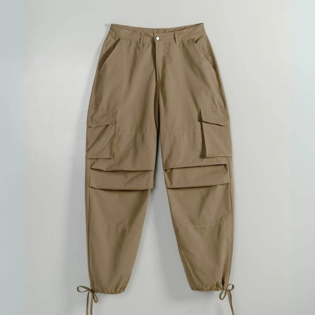 AP CROWN FIAT LUX IRON PARACHUTE PANTS OVERSIZE VERDE - Imagen 2