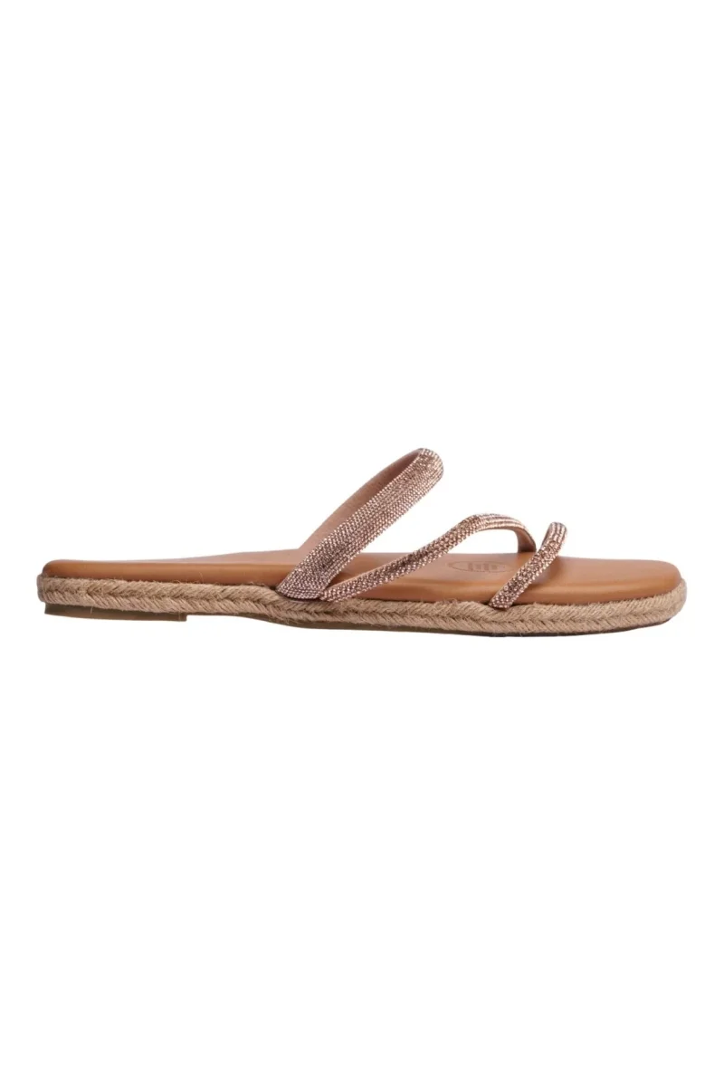 Sandalia Piso Para Mujer Lob Footwear Oro Rosado 15105721