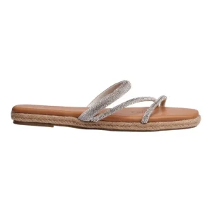 Sandalia Piso Para Mujer Lob Footwear Plata 15105722