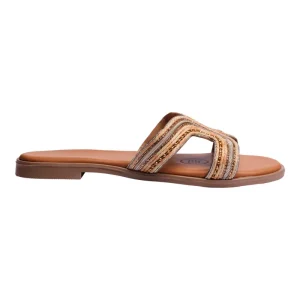 Sandalia Piso Para Mujer Lob Footwear Beige 15105732