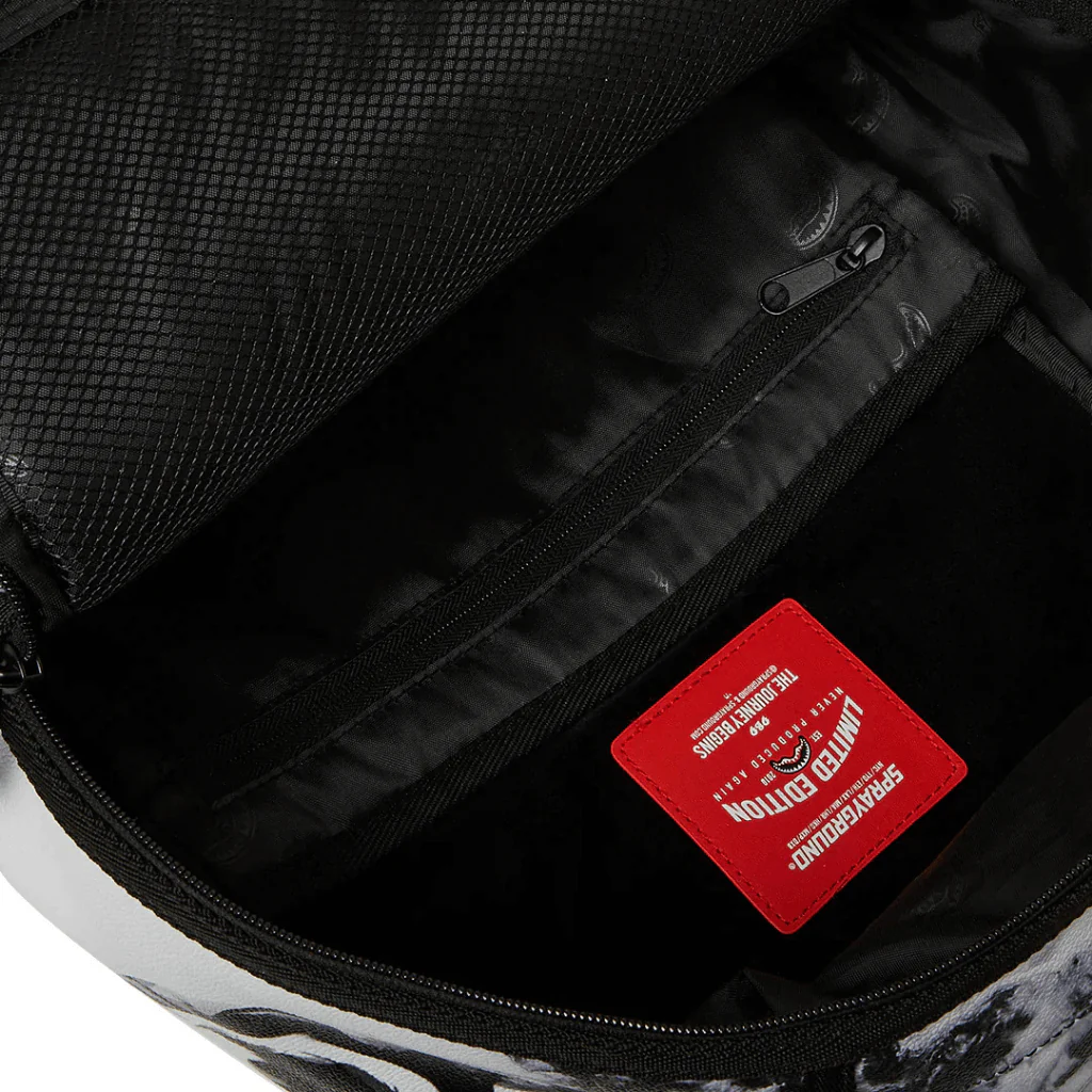 MORRAL SPRAYGROUND MARBLE PAINT BLANCO Y NEGRO - Imagen 9