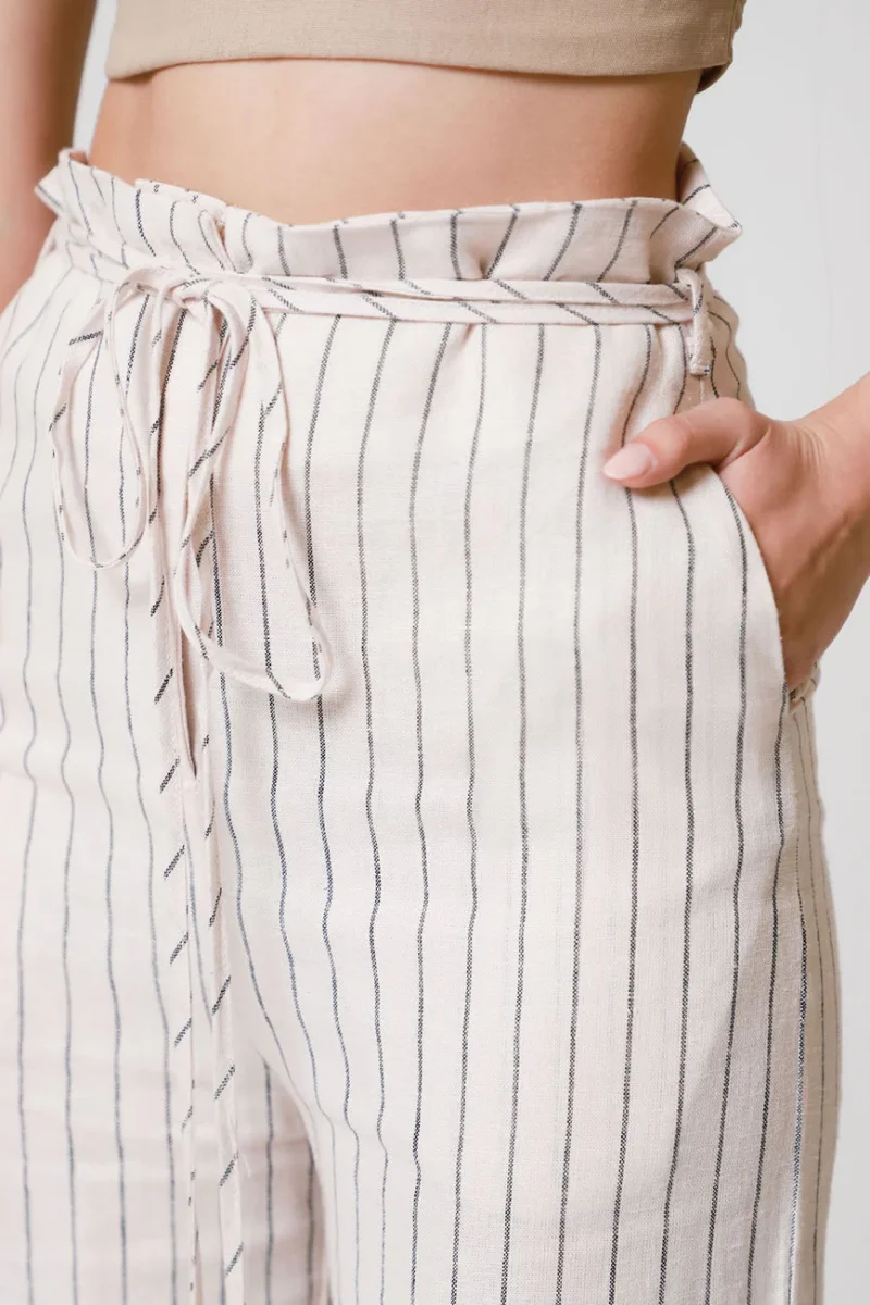 Pantalón Ancho Estampado Rayas - Imagen 7
