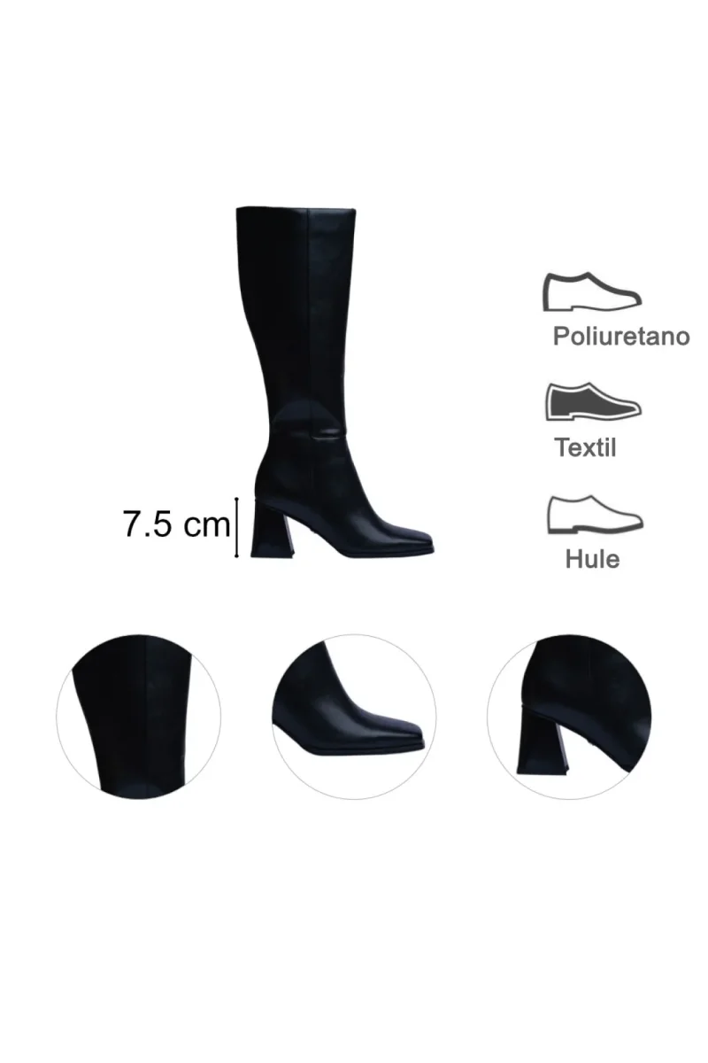 Bota Para Mujer Lob Footwear Negro 59405513 - Imagen 9