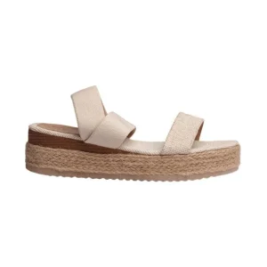 Sandalia Piso Para Mujer Lob Footwear Beige 63805744
