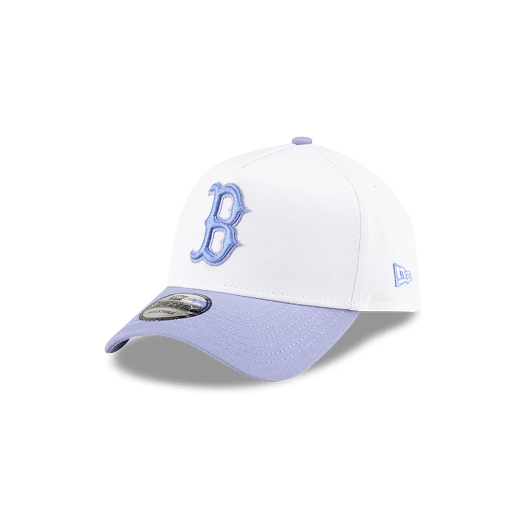 NEW ERA 9FORTY A-FRAME MLB BOSTON RED SOX SOFT COLORS GORRA AJUSTABLE BLANCA - Imagen 2
