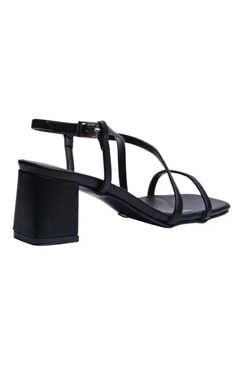Sandalia Tacón Para Mujer Lob Footwear Negro 81205724 - Imagen 4
