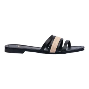 Sandalia Piso Para Mujer Lob Footwear Negro 82305700