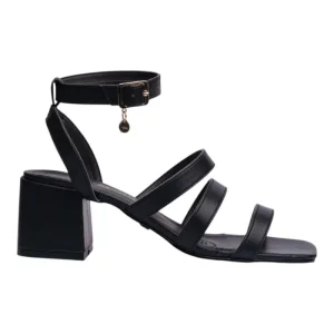 Sandalia Tacón Para Mujer Lob Footwear Negro 82305711