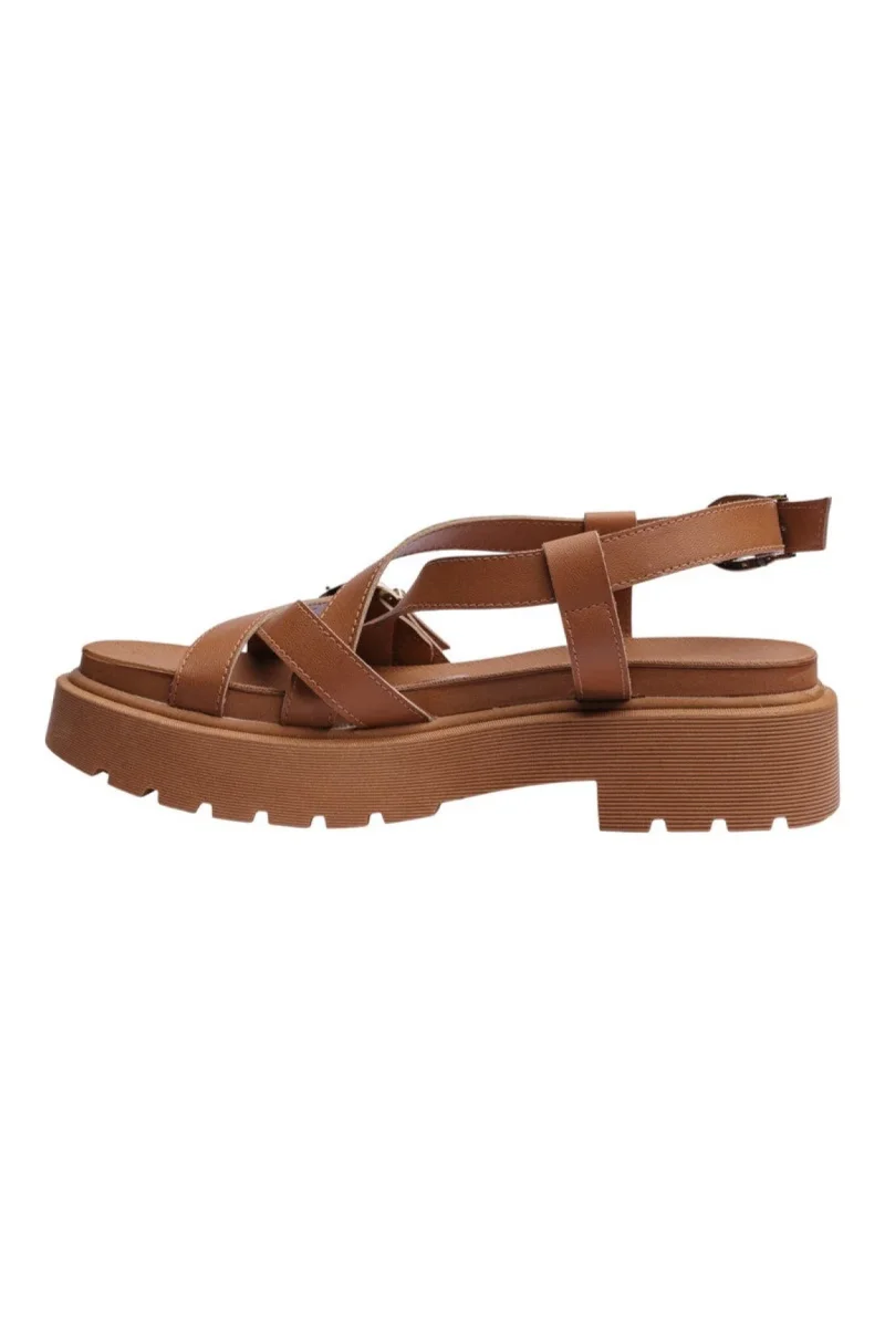 Sandalia Piso Para Mujer Lob Footwear Napa Turim Café 86805083 - Imagen 6
