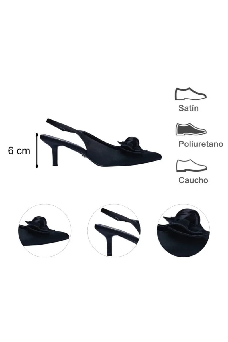 Zapatilla Para Mujer Lob Footwear Negro 93405993 - Imagen 9