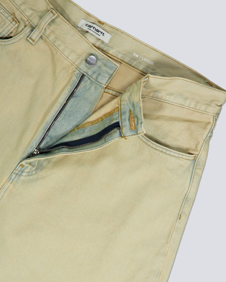 Pantalón Vaquero Carhart WIP Brandon Pant Beige Hombre - Imagen 4