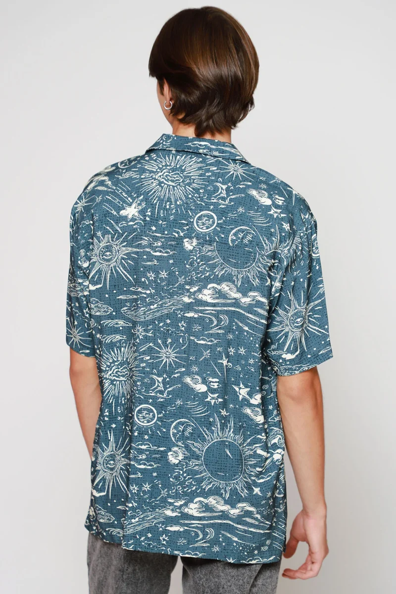 Camisa Resort Full Print Relaxed Fit - Imagen 5