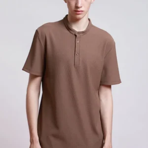Playera Henley con Botones