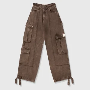TRUE CARGO MULTI-POCKET PANTS CAFE