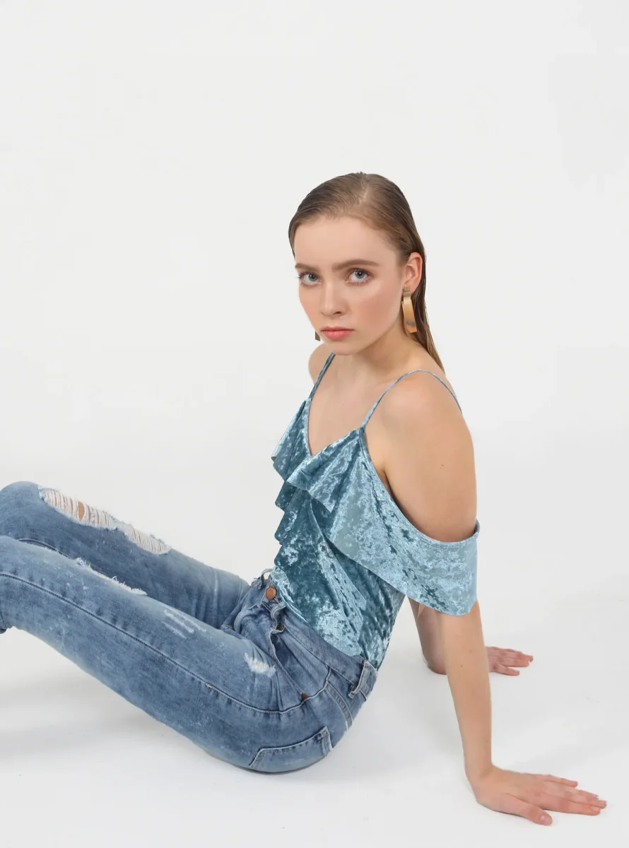 Body Terciopelo con Olanes