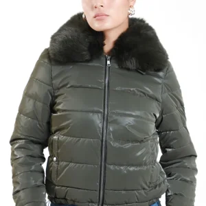 Chamarra Gruesa Cuello Peluche Desmontable