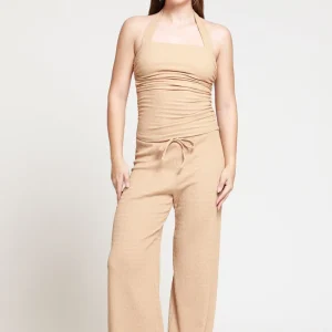 Pantalón Recto Texturizado