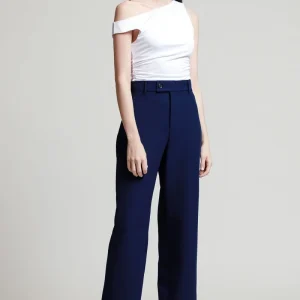 Pantalón Recto Pretina Cruzada