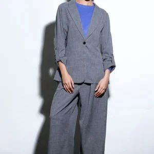 Pantalón Recto Con Pinzas