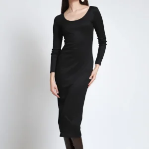 Vestido Midi Escote Redondo