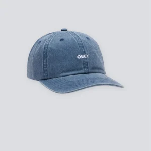 Gorra Obey Pigment Bold 6 Panel Strapback Azul Unisex