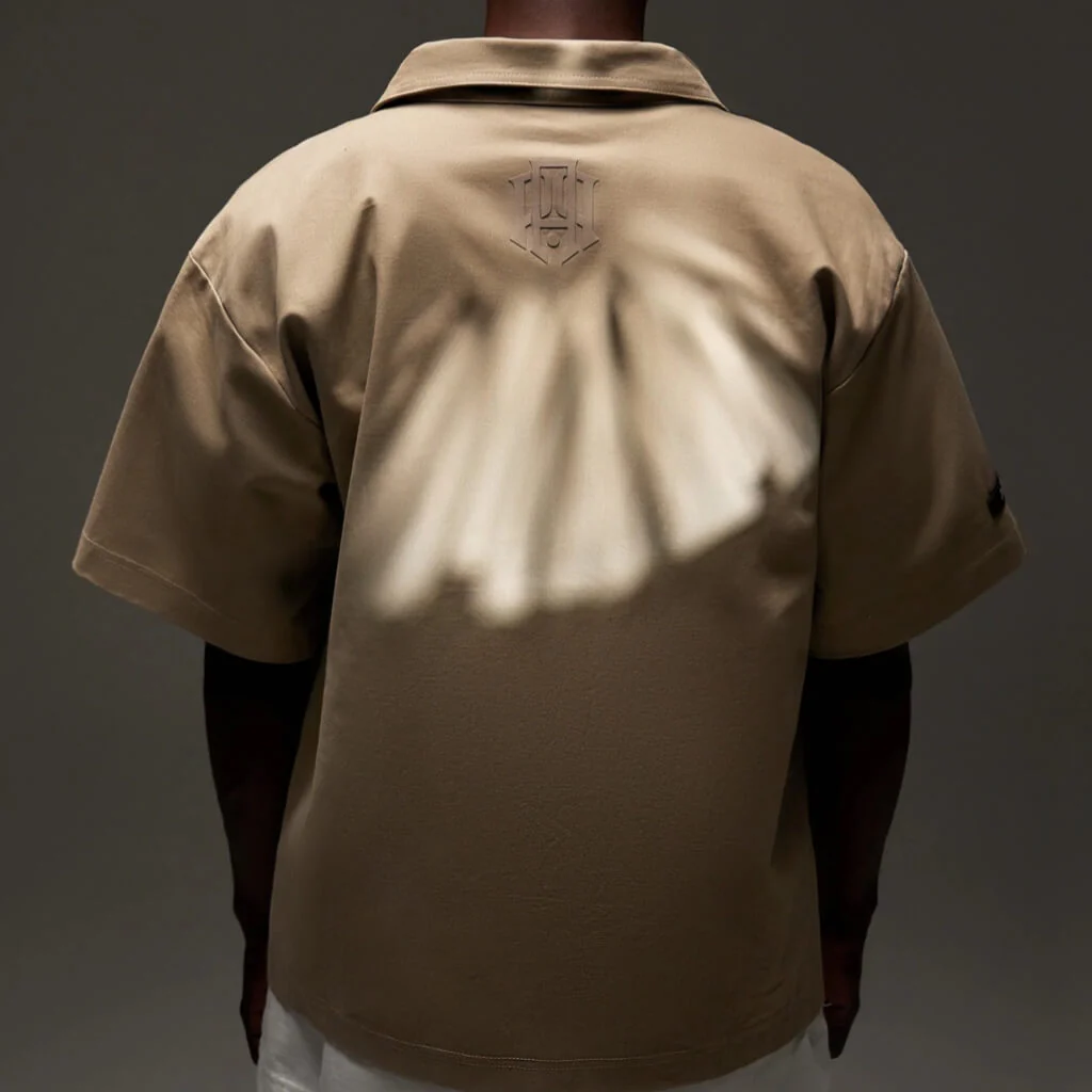 AP CROWN LOST EYE CAMISA DE BOTONES ENIGMA BEIGE - Imagen 3