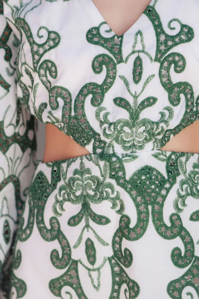 Vestido Midi Escote V - Imagen 4
