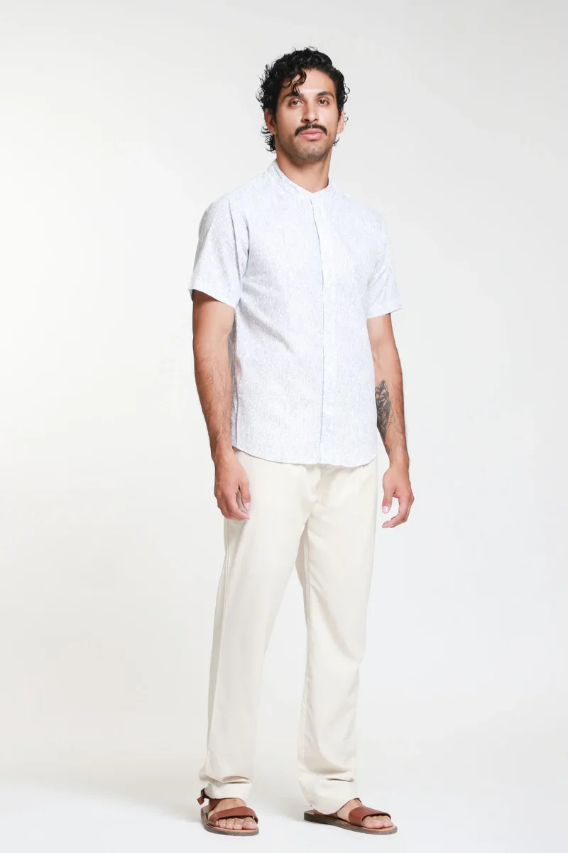 Camisa Manga Corta Cuello Mao - Imagen 3