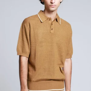 Camisa Polo Manga Corta Tejida