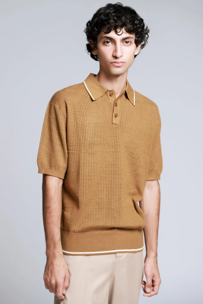 Camisa Polo Manga Corta Tejida - Imagen 2