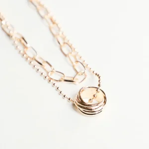 Collar Con Anillo 2 Cadenas