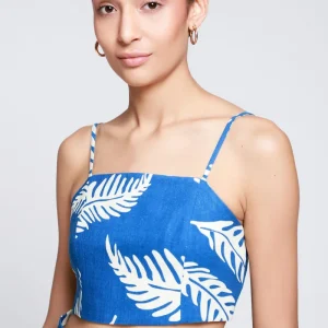 Crop Top Tirantes Smock En Espalda