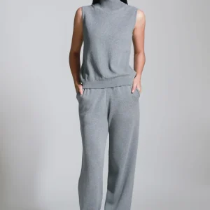 Pantalon Recto Tejido De Punto