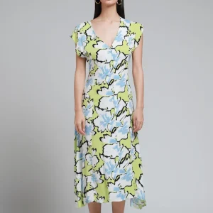 Vestido Midi Escote Profundo