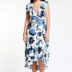Vestido Midi Escote Cruzado